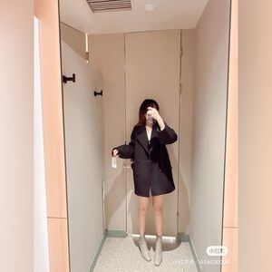 SNIDEL Sustaina Women's Wool Cocoon Double Coat